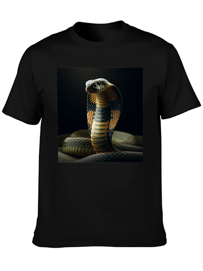 Cobra Graphic Tee - Cool Snake Print Shirt