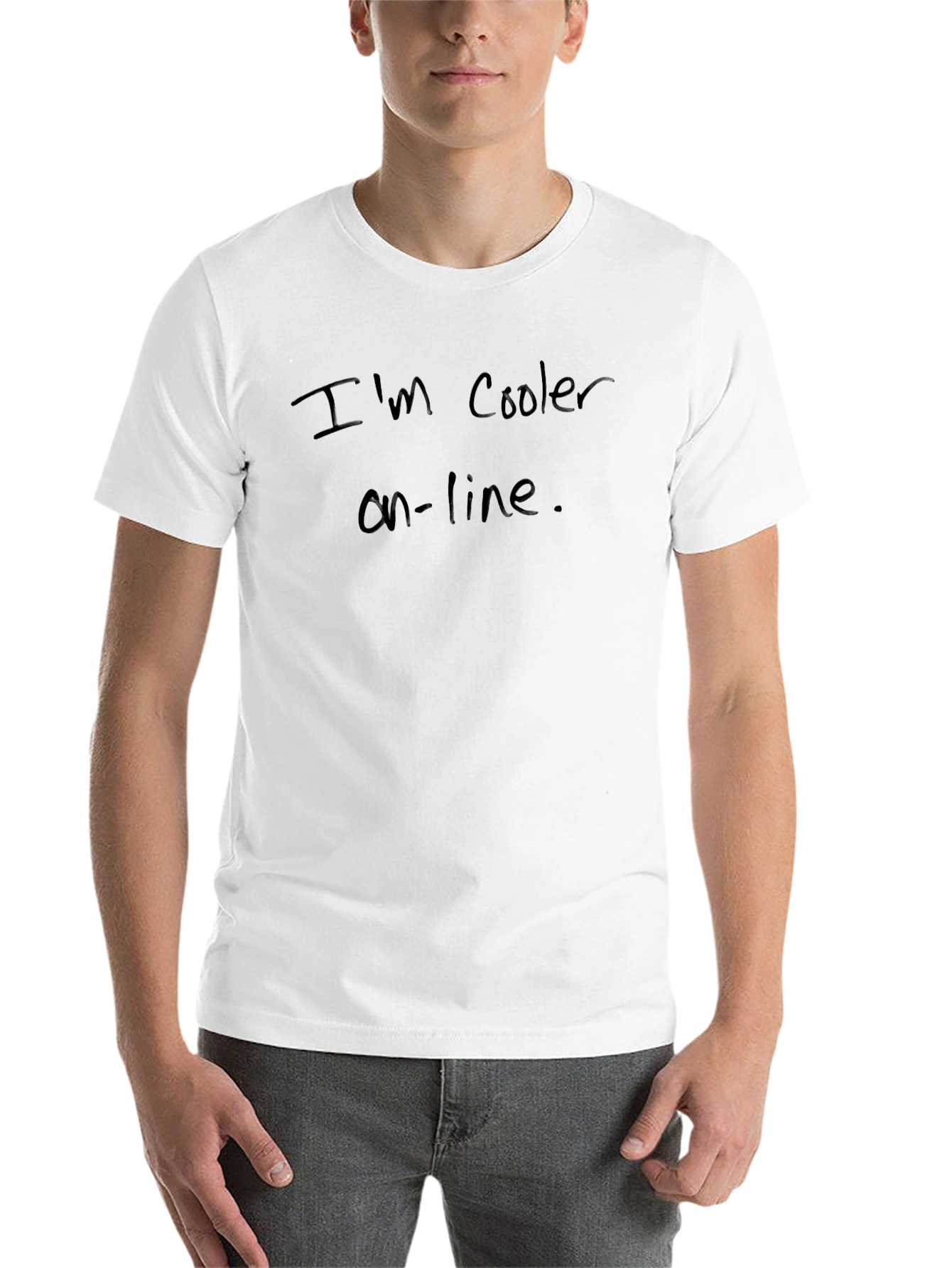 Im Cooler On-Line Black T-Shirt