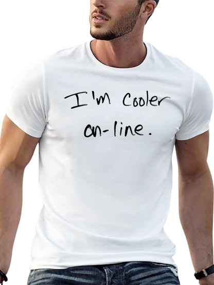 Im Cooler On-Line Black T-Shirt