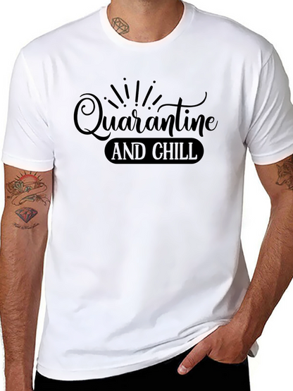 Quarantine and Chill Graphic Tee - Black