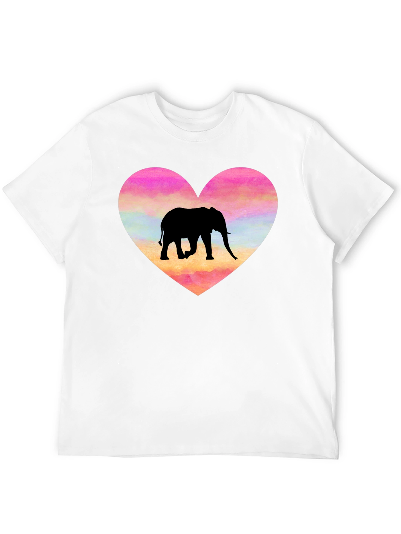 Elephant Heart Graphic T-Shirt - Love Animals!