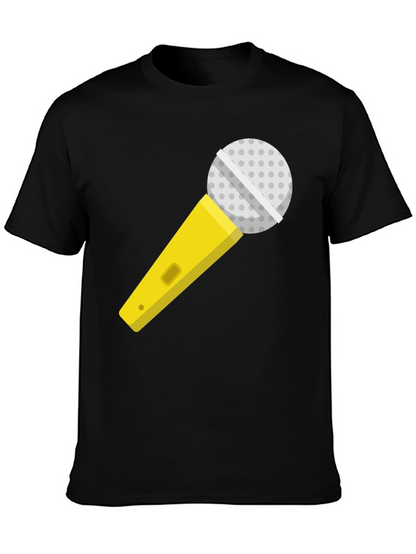 Microphone Graphic T-Shirt - Singer Karaoke Ready