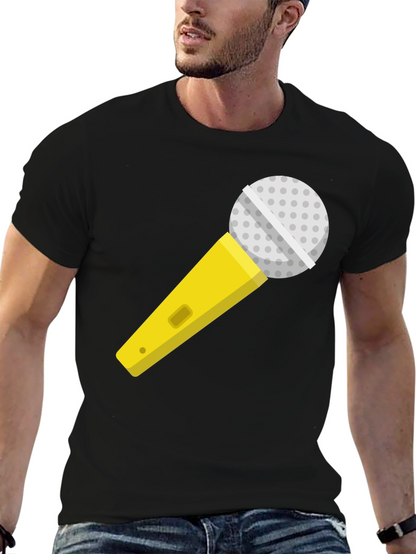 Microphone Graphic T-Shirt - Singer Karaoke Ready