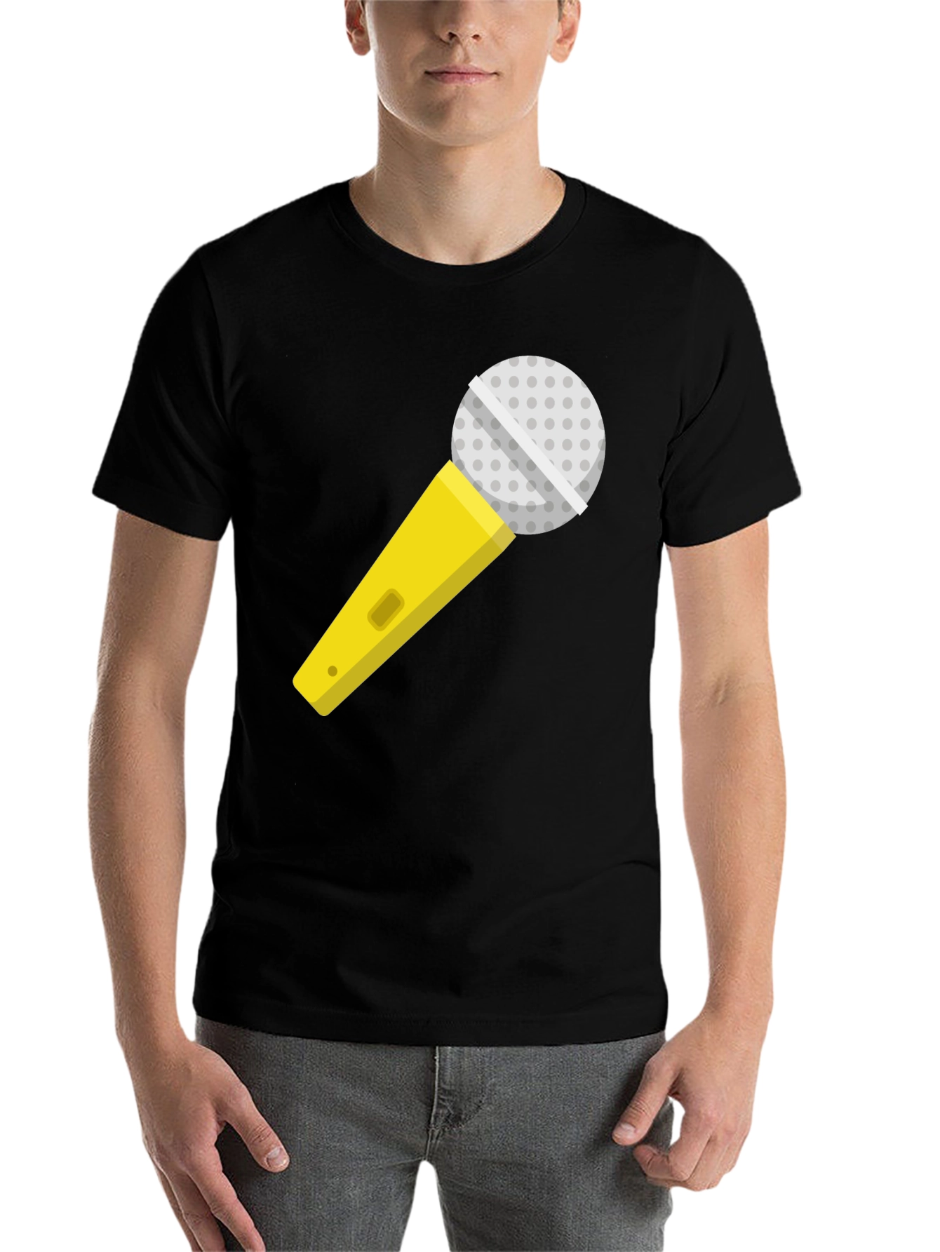 Microphone Graphic T-Shirt - Singer Karaoke Ready
