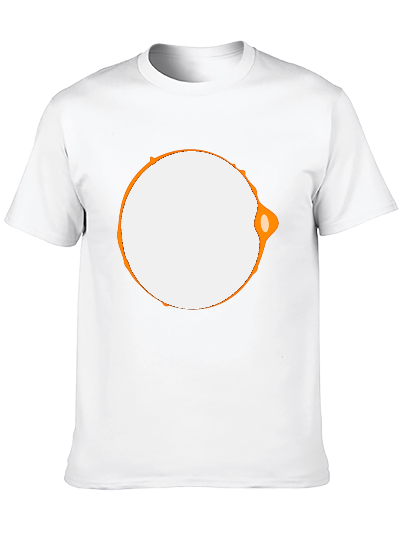 Modern Graphic Tee - Black with Abstract Circle Design