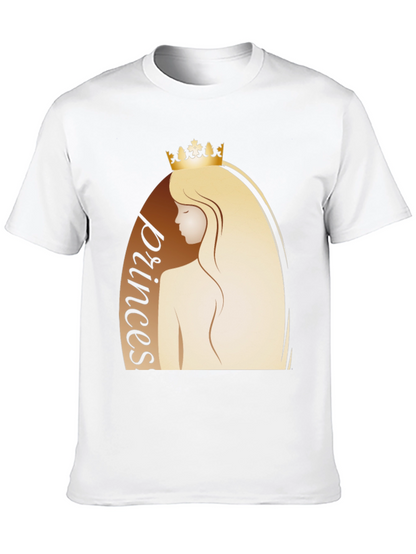 Princess Graphic Tee - Black Cotton T-Shirt