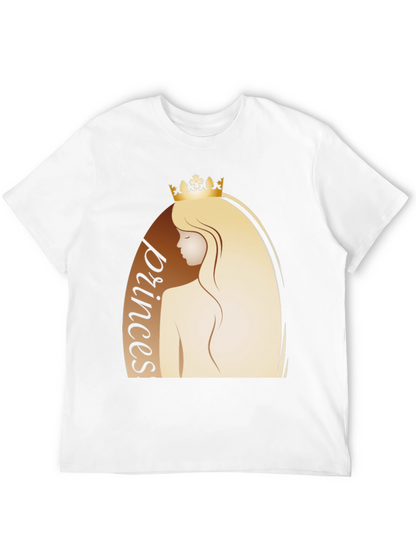 Princess Graphic Tee - Black Cotton T-Shirt