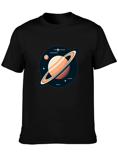 Saturn Graphic Black Tee