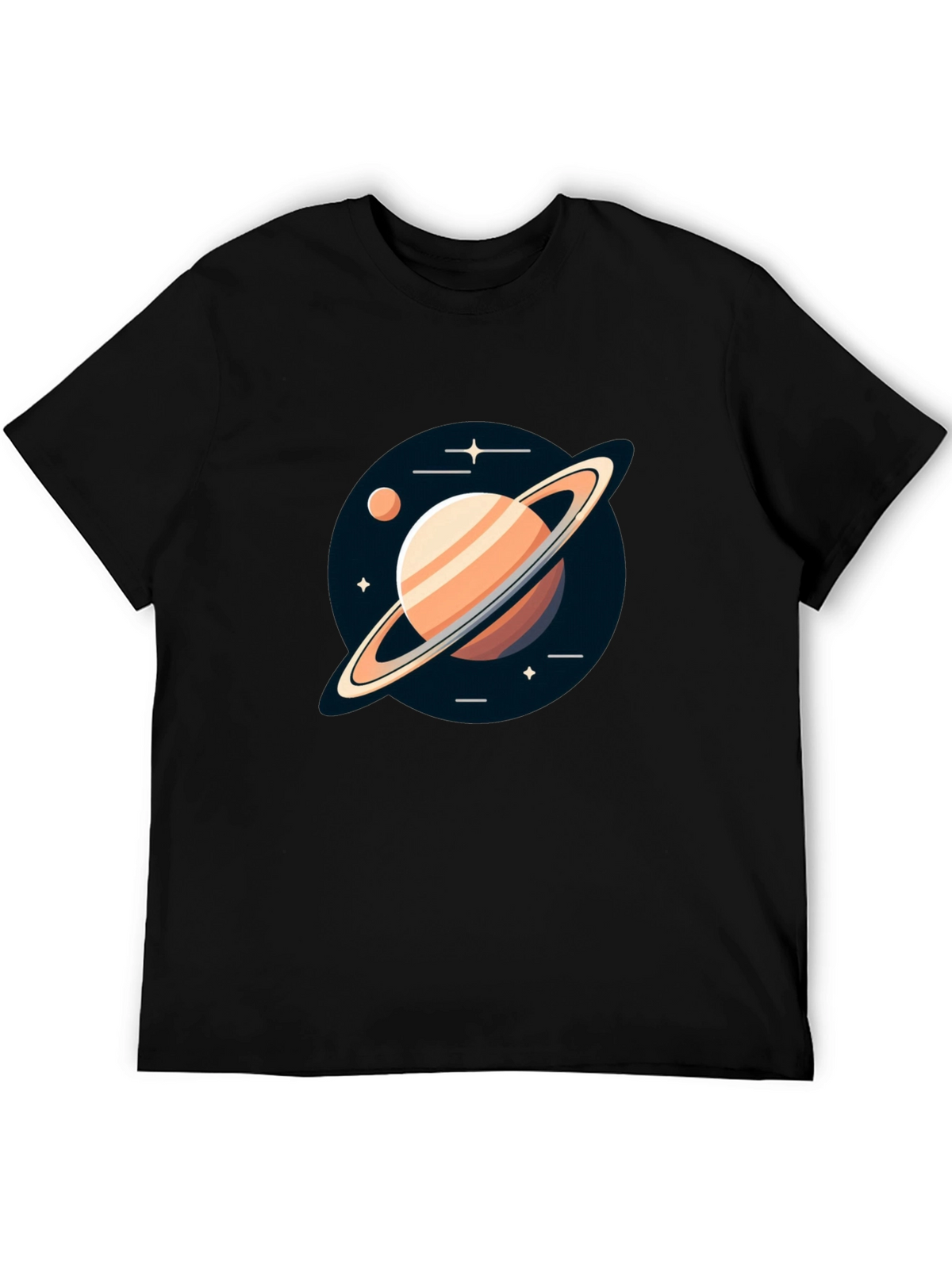 Saturn Graphic Black Tee