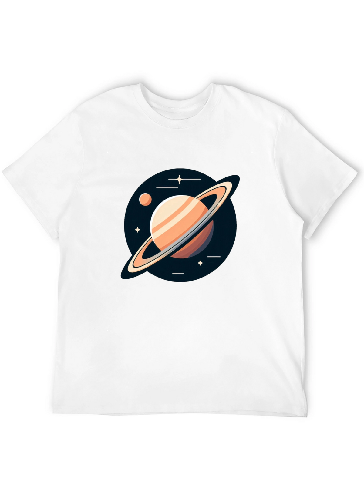 Saturn Graphic Black Tee