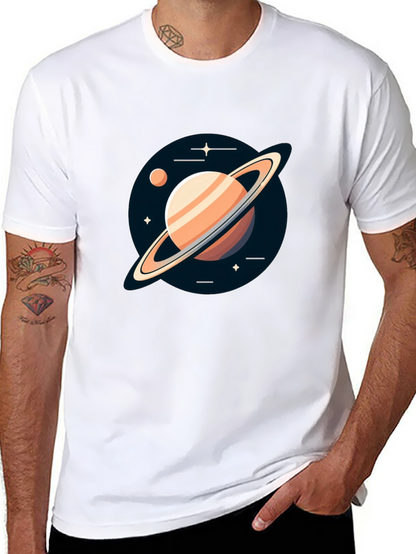 Saturn Graphic Black Tee