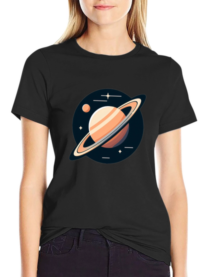 Saturn Graphic Black Tee