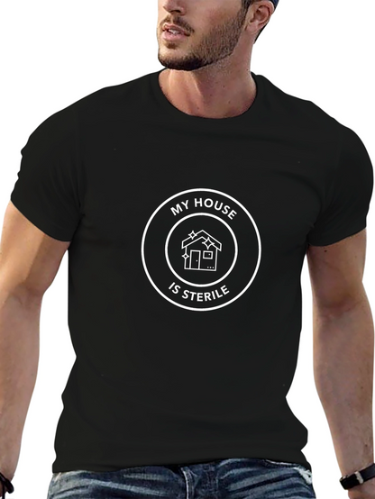 My House Is Sterile Graphic Tee - Black