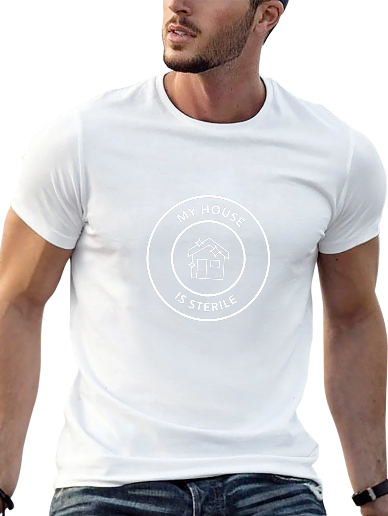 My House Is Sterile Graphic Tee - Black