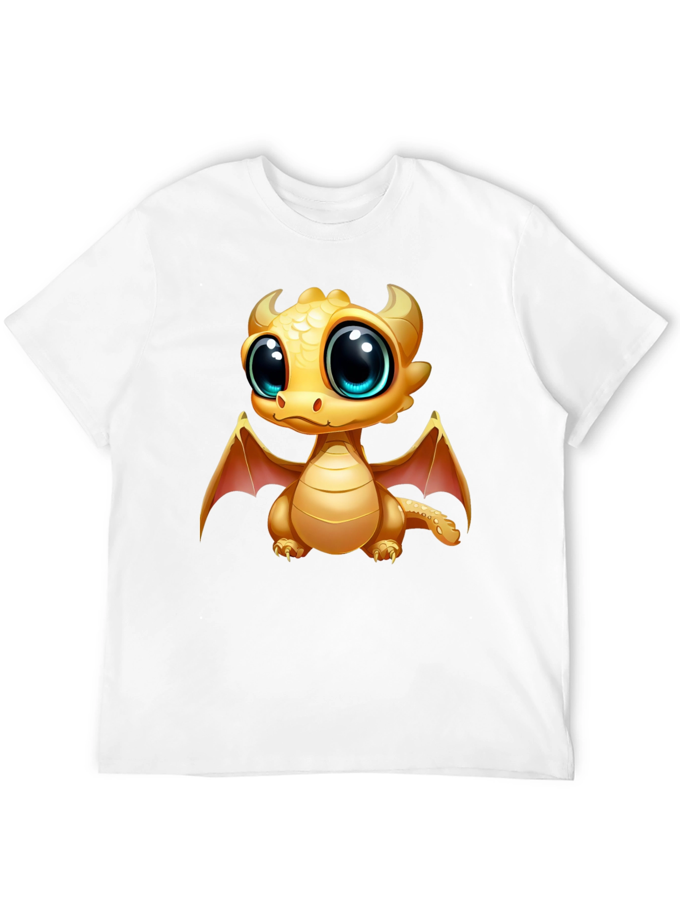 Cute Dragon Graphic Tee - Black