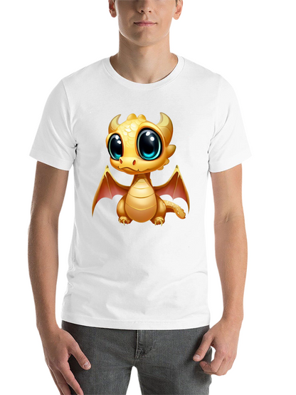 Cute Dragon Graphic Tee - Black