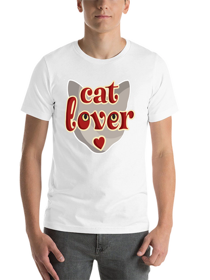 Cat Lover Graphic T-Shirt - Black