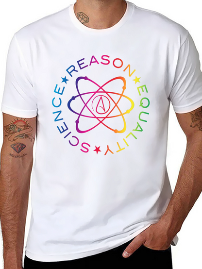 Science Reason Equality Rainbow Atheist T-Shirt