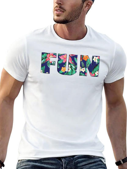 Fun Floral Black T-Shirt