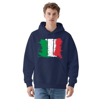 Vintage Italy Flag Unisex Hoodie, Breathable Comfort