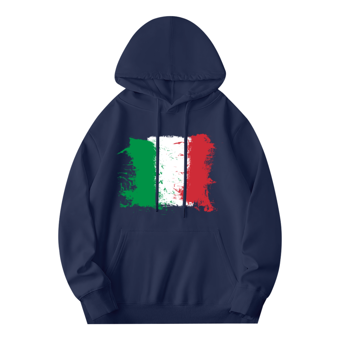 Vintage Italy Flag Unisex Hoodie, Breathable Comfort
