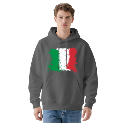 Vintage Italy Flag Unisex Hoodie, Breathable Comfort