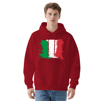 Vintage Italy Flag Unisex Hoodie, Breathable Comfort