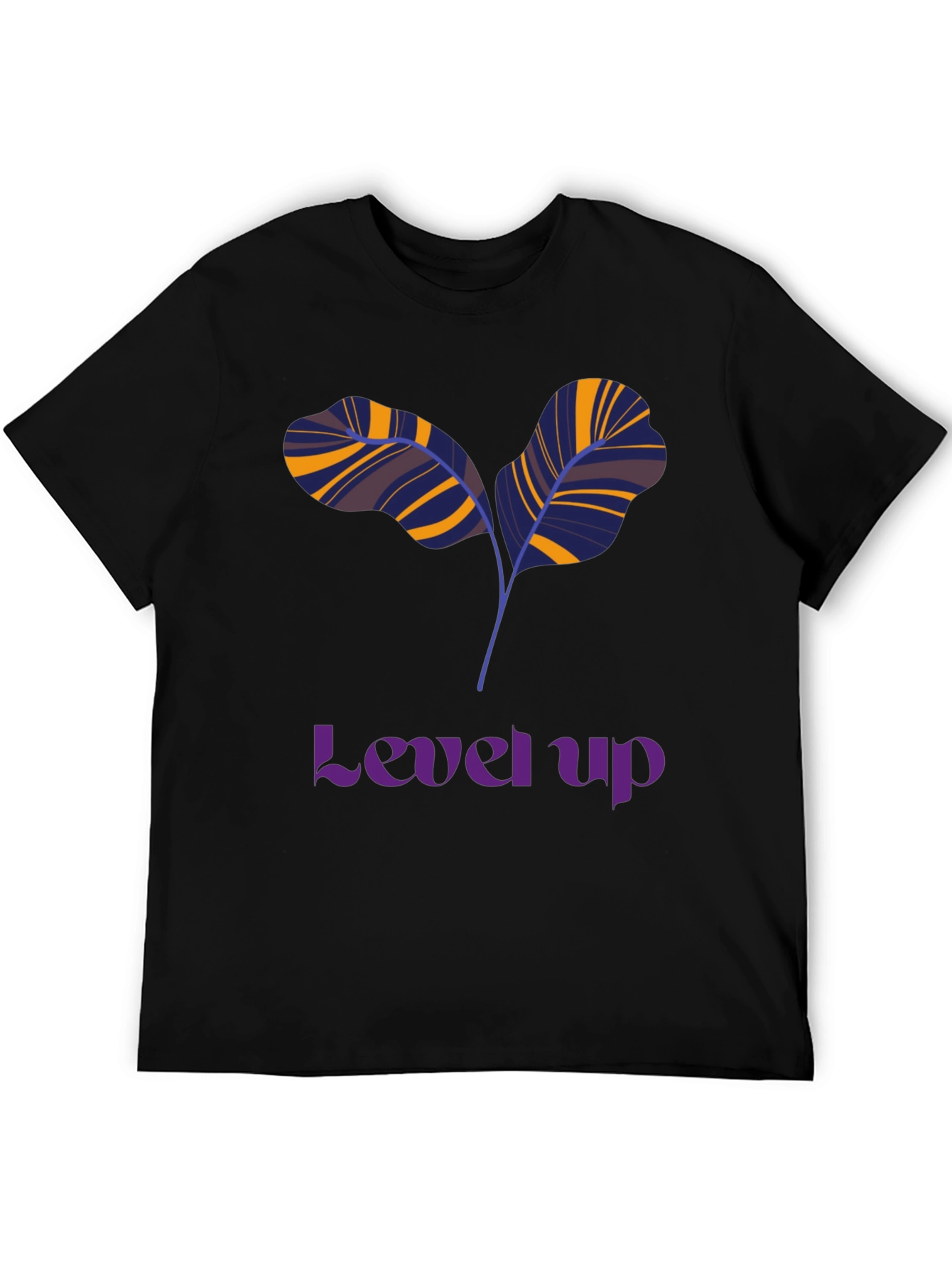 Level Up T-Shirt: Unique Leaf Design