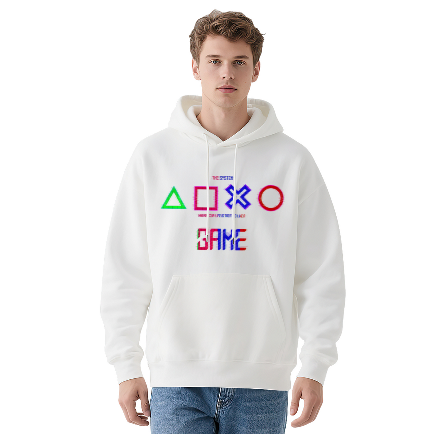 Minimal Blessed Box Faith Graphic Hoodie, Comfort Daily Pullover