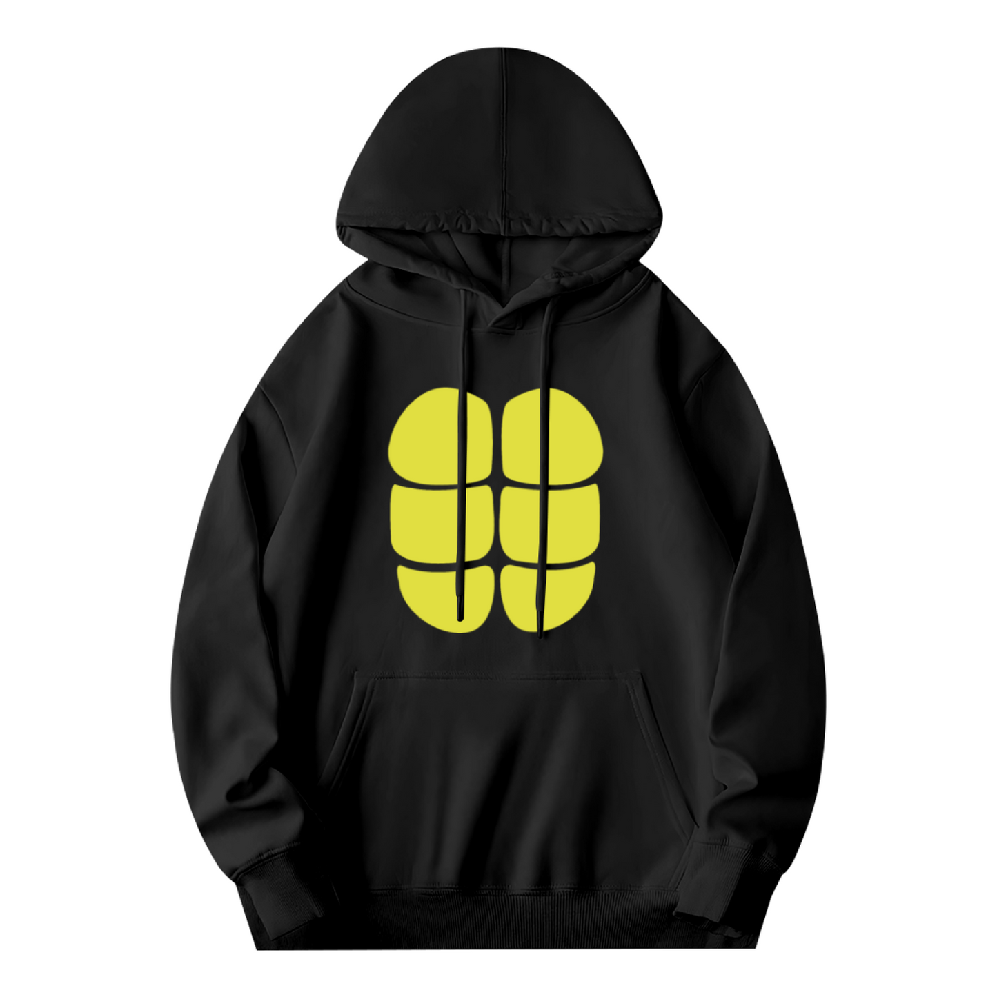 Minimal Yellow Six Blocks Simple Print Unisex Hoodie, Ultra Soft Fit