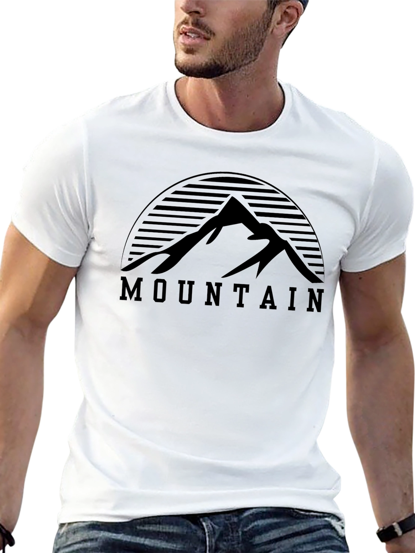 Mountain Graphic Tee - Black
