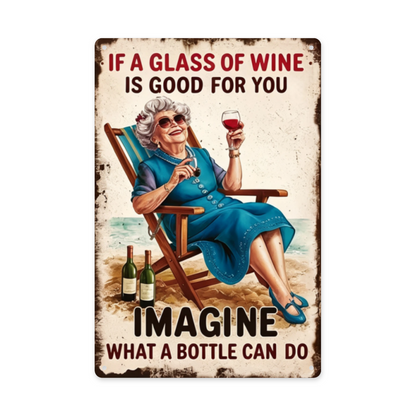 11:11 Make A Wish Dandelion Minimal Vintage Rust Tin Sign