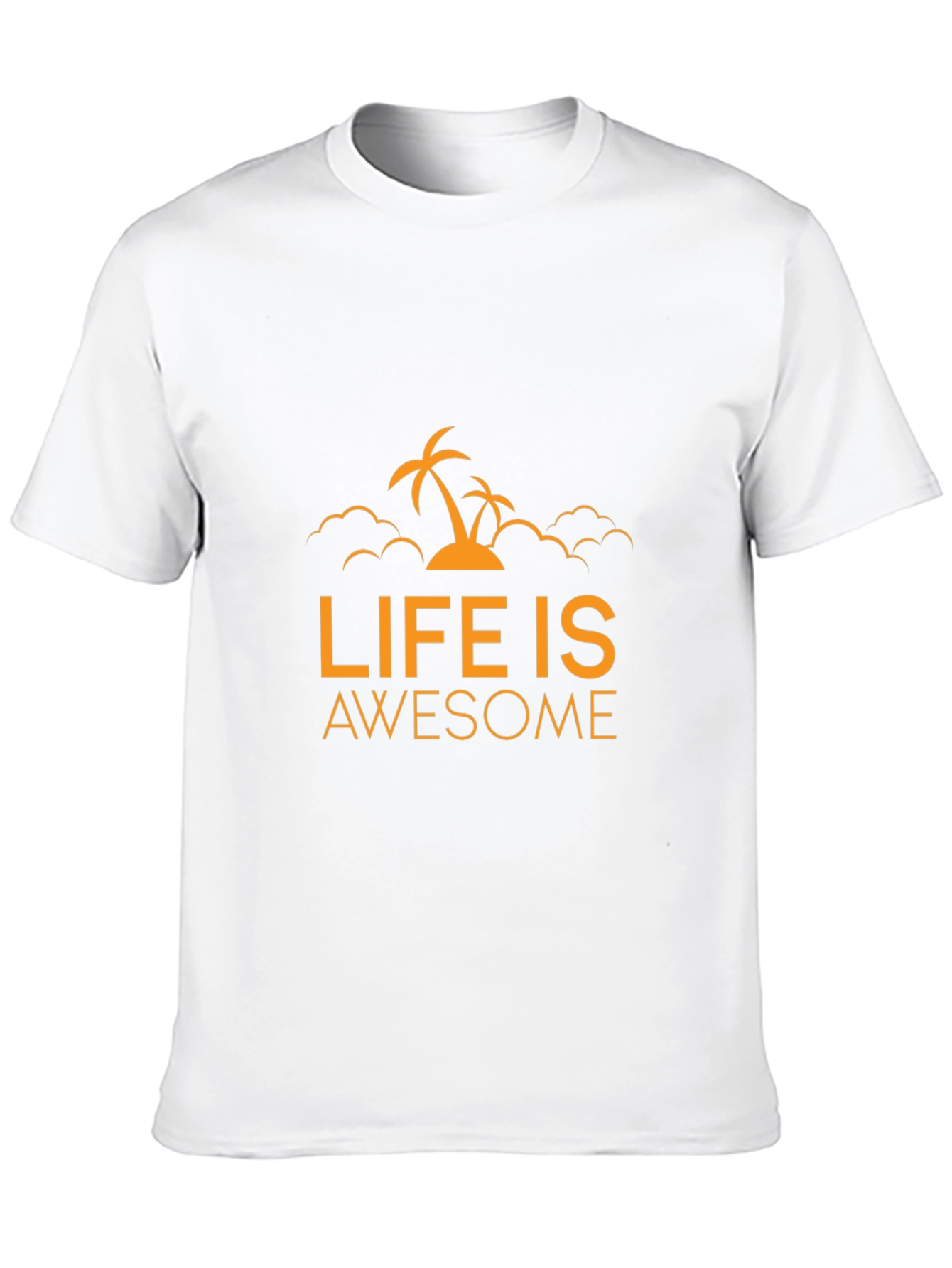 Life is Awesome Graphic Black Tee