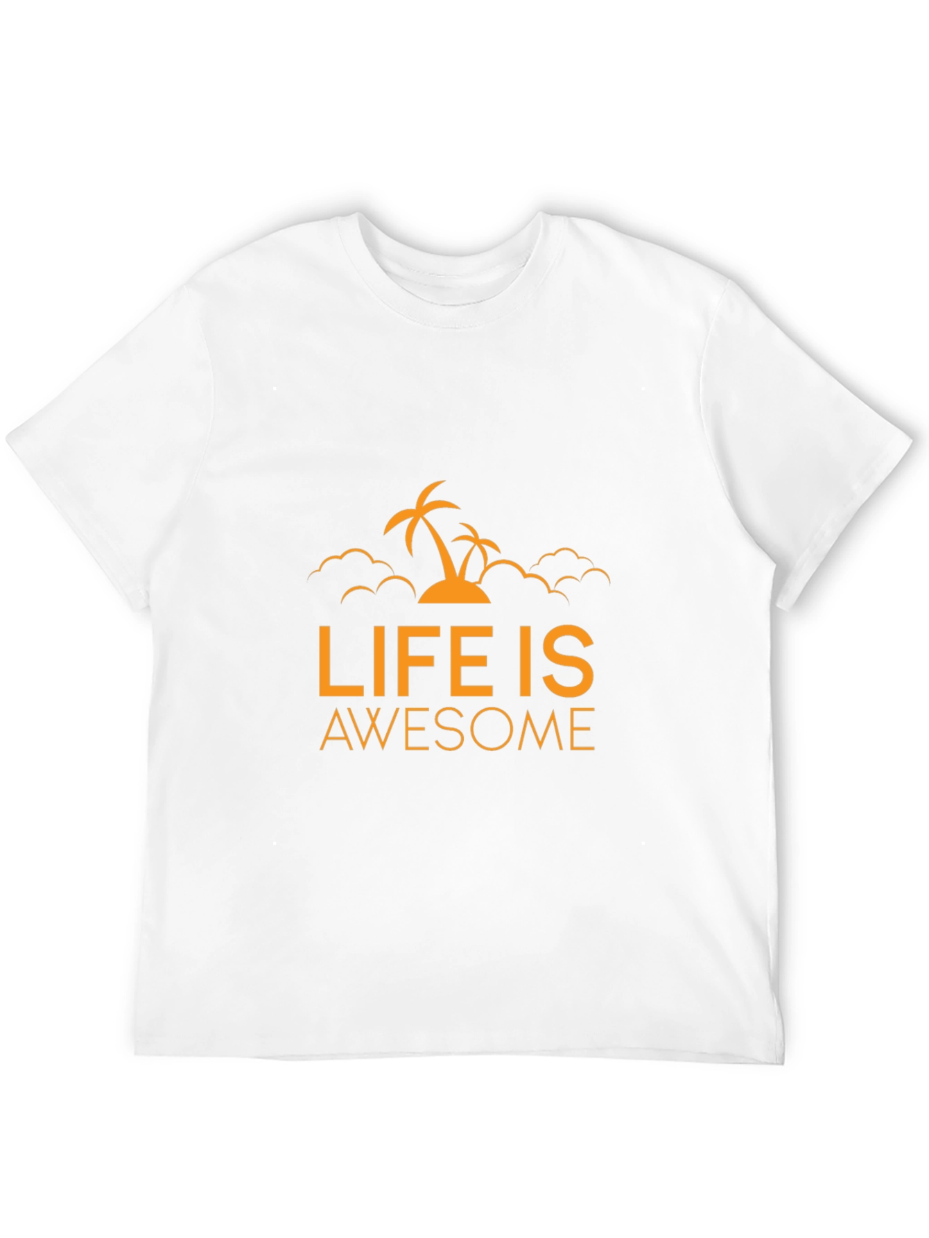 Life is Awesome Graphic Black Tee