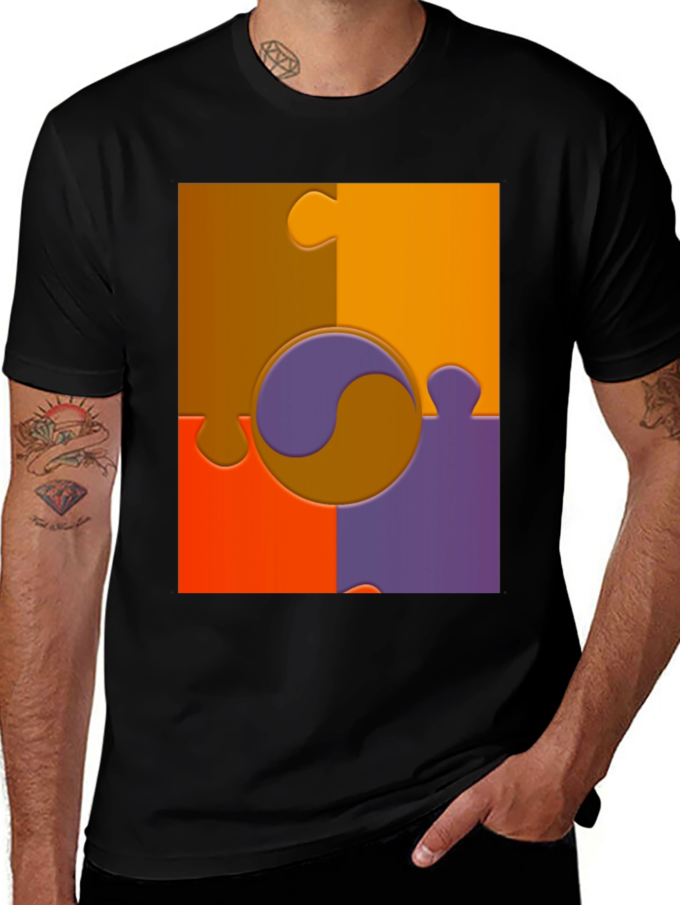 Puzzle Piece Graphic Tee