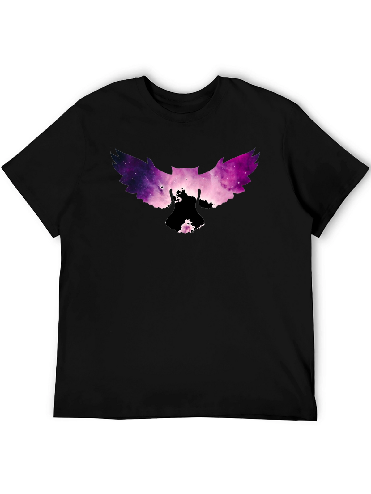 Galaxy Owl Graphic Tee - Mens Black T-Shirt