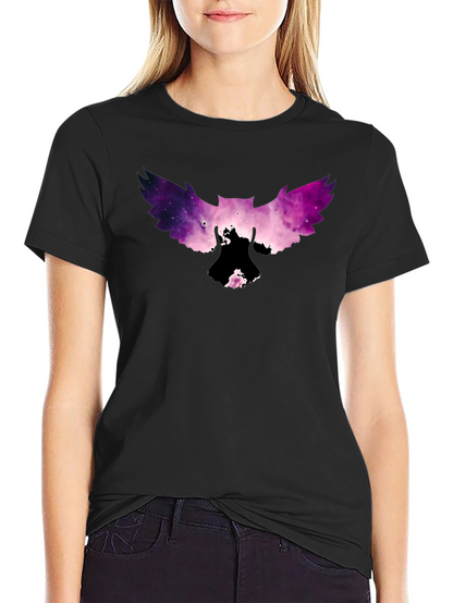 Galaxy Owl Graphic Tee - Mens Black T-Shirt