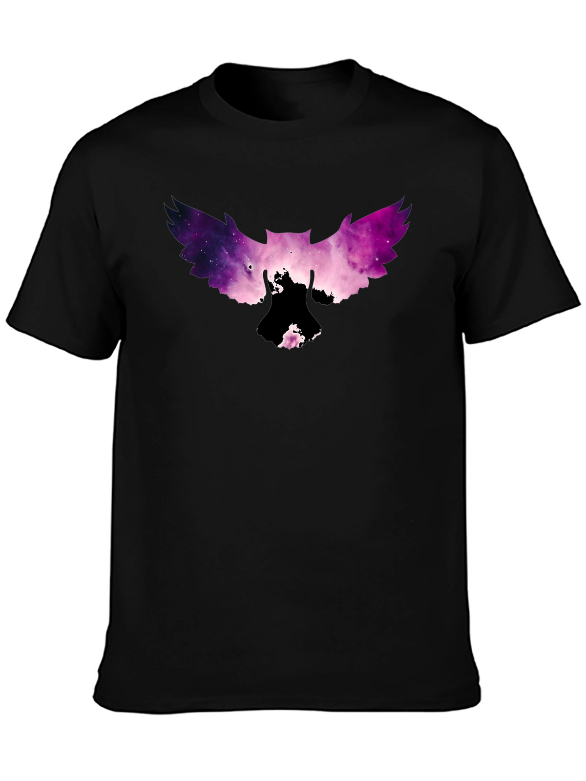 Galaxy Owl Graphic Tee - Mens Black T-Shirt
