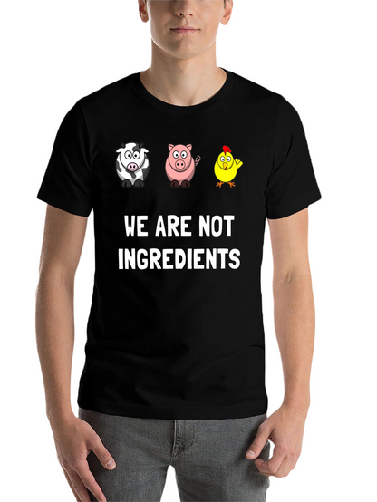Vegan Graphic Tee - We Are Not Ingredients