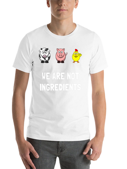 Vegan Graphic Tee - We Are Not Ingredients
