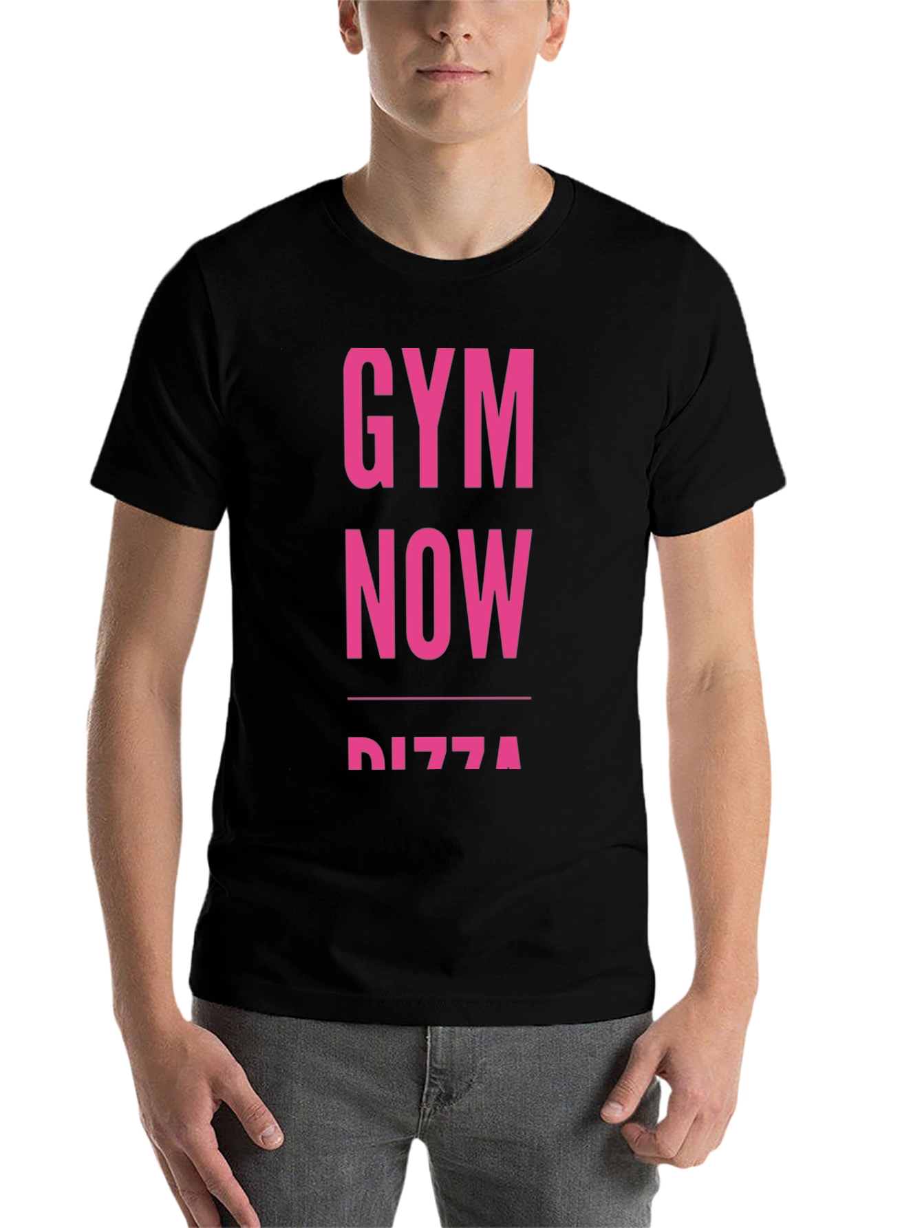 Gym Now Pizza Funny Workout T-Shirt