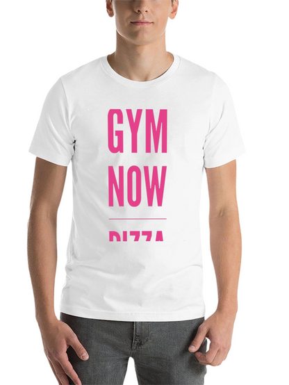 Gym Now Pizza Funny Workout T-Shirt