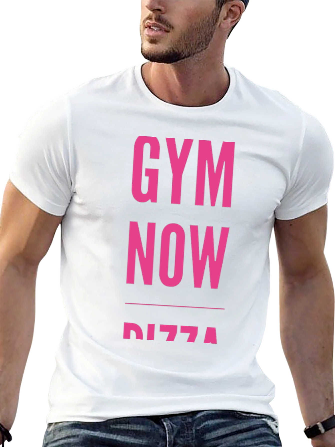 Gym Now Pizza Funny Workout T-Shirt