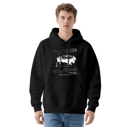 Vintage Buffalo Funny Slogan Cozy Red Hoodie, Casual Statement Top