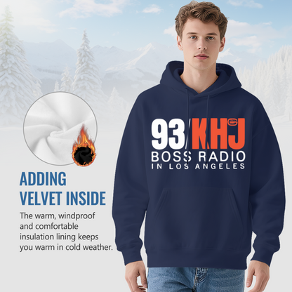 Classic 93 KHJ Boss Radio LA Men Hoodie, Breathable Comfort Fit