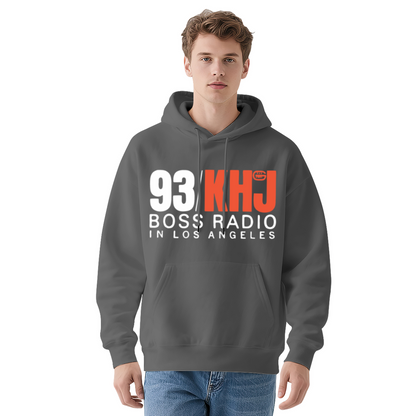 Classic 93 KHJ Boss Radio LA Men Hoodie, Breathable Comfort Fit