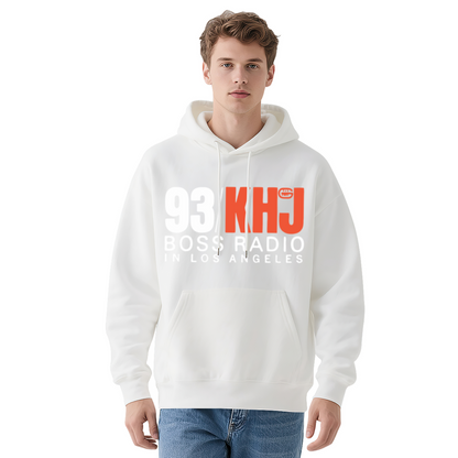 Classic 93 KHJ Boss Radio LA Men Hoodie, Breathable Comfort Fit