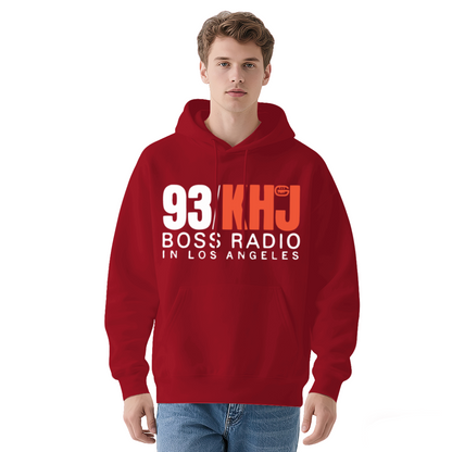 Classic 93 KHJ Boss Radio LA Men Hoodie, Breathable Comfort Fit