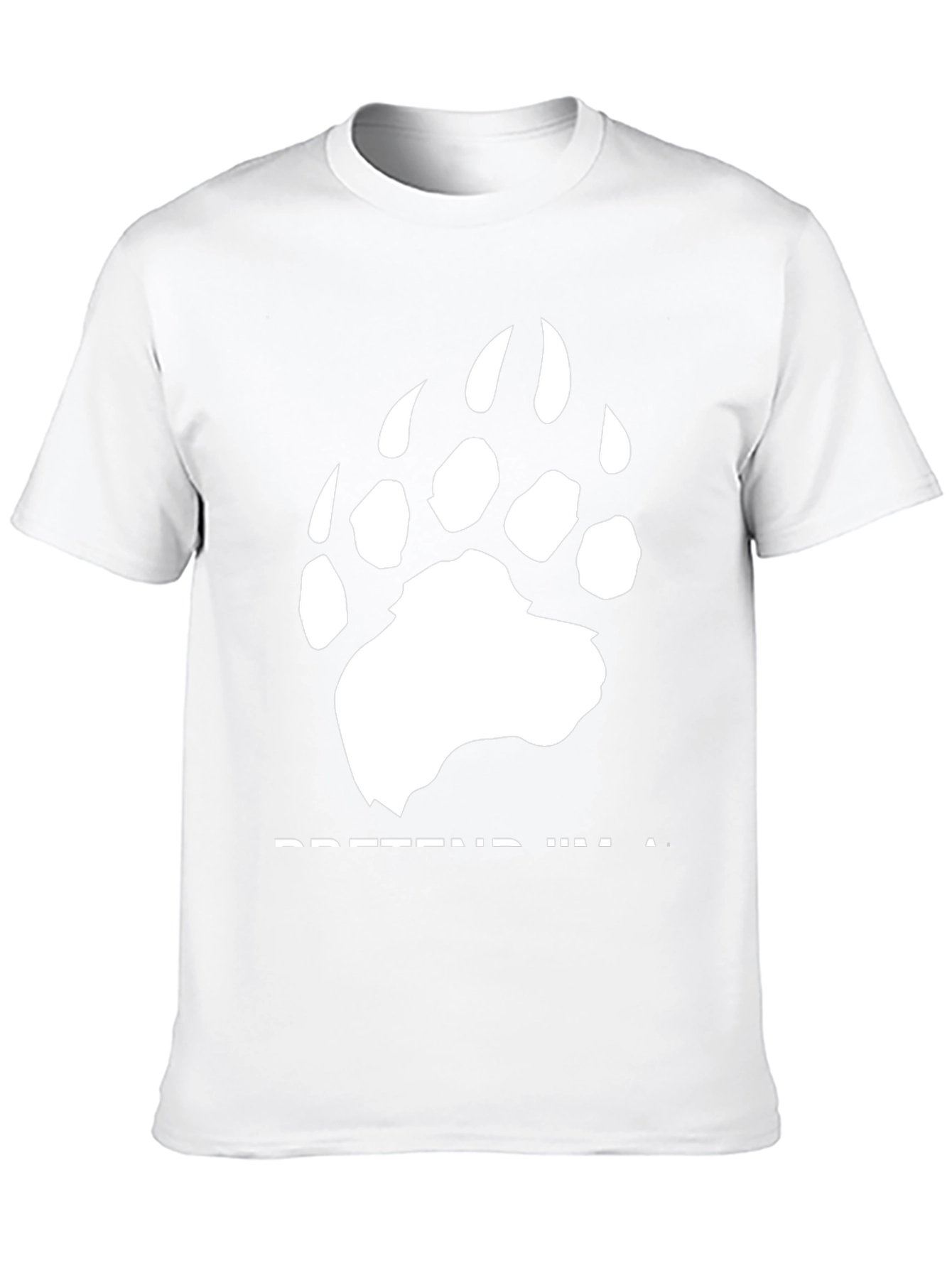 Pretend Im a Bear Graphic Tee - Black