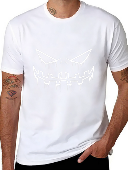 Spooky Jack-O-Lantern Face Black T-Shirt